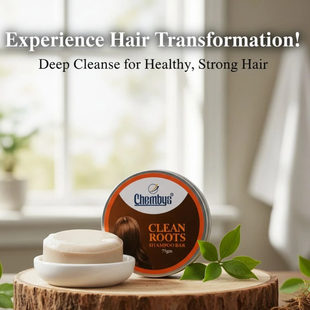 Chembys Clean Roots Shampoo Bar – 75gm