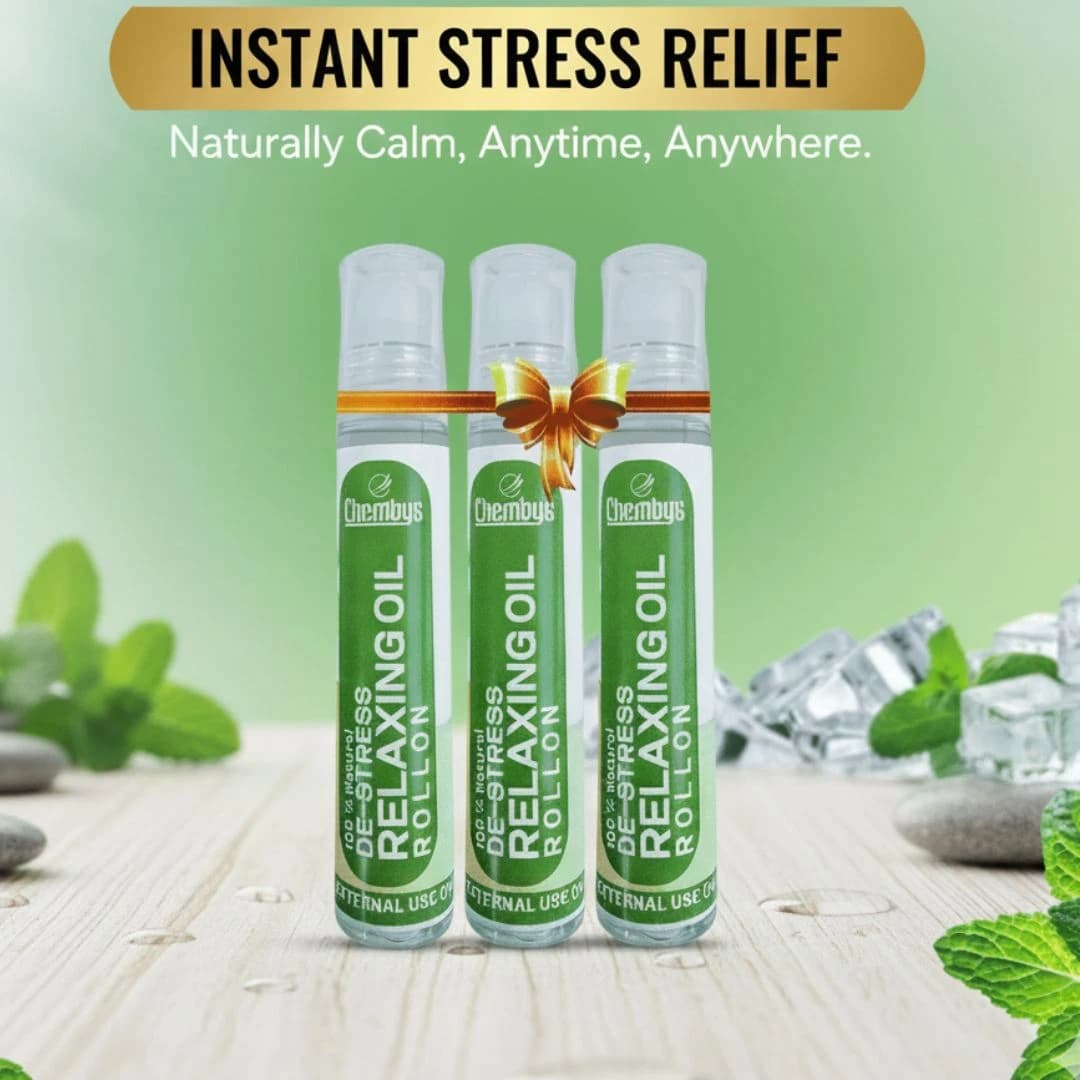 Chembys Natural De-Stress Relax Oil (Pack of 3 Nos)