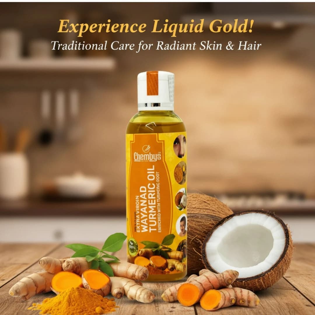 Wayanadan High Curcumin Turmeric in Virgin Coconut Oil for Brighter skin