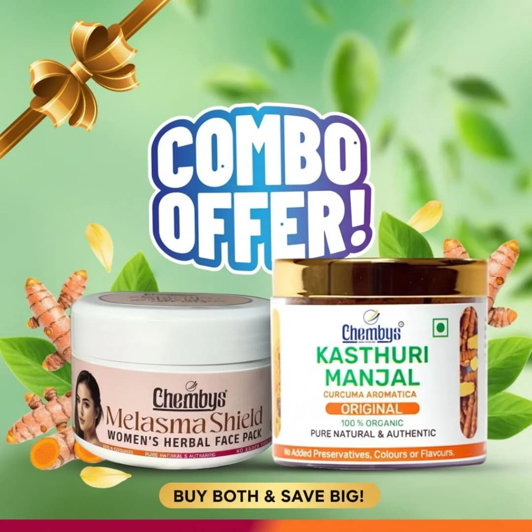 Chembys Melasma Shield + White Kasturi Manjal Combo Special Offer