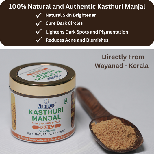 Chembys Glowing Skin Secret: 100% Pure Kerala Kasthuri Manjal Magic Turmeric Powder ✨