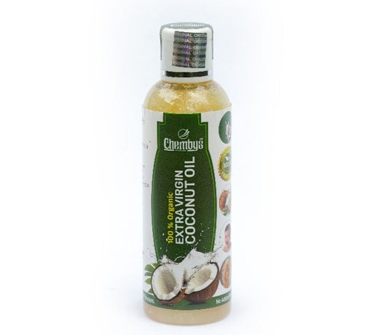 100% Organic Chembys Extra Virgin Coconut Oil (Ventha Velichenna/ Urukku Velichenna) made from Coconut Milk  - 100 ML